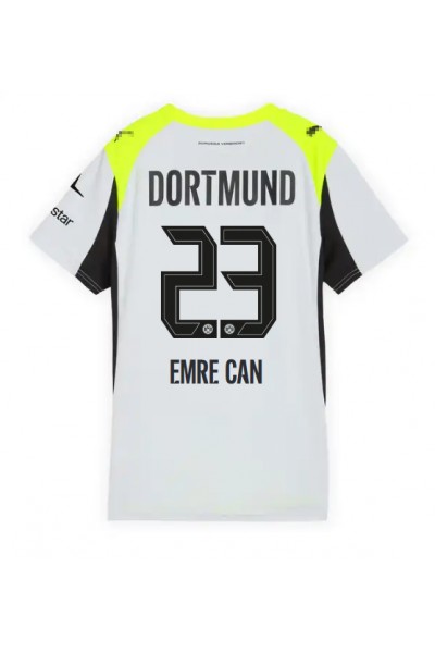 Borussia Dortmund Emre Can #23 Jalkapallovaatteet Naisten Vieraspaita 2025-26 Lyhythihainen Borussia Dortmund Emre Can #23 Jalkapallovaatteet Naisten Vieraspaita 2025-26 Lyhythihainen